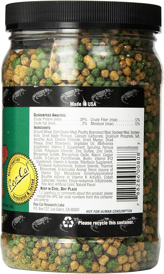 Rep-Cal Srp00808 Box Turtle Food, 12-Ounce