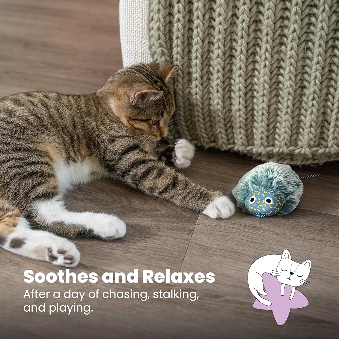 Catstages Nighttime Cuddle Plush Mouse Cat Toy with Catnip - Image 7