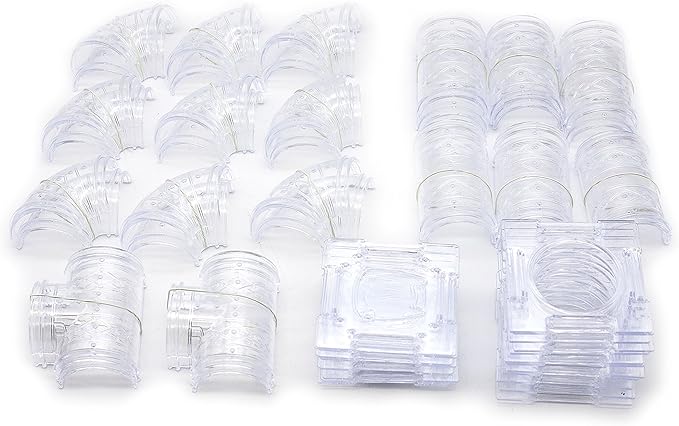 94 Pcs DIY Hamster Tunnel and Playground Module, Tube House Platform Excercise for Mouse Hamster and Other Small Animals