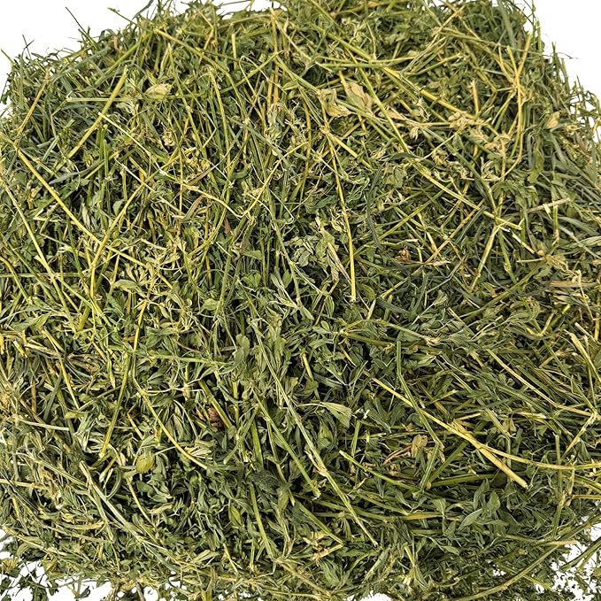 Alfalfa Hay for Rabbits, Guinea Pigs, Chinchillas, Hamsters, Gerbils, and Other Small Herbivores. 5lb