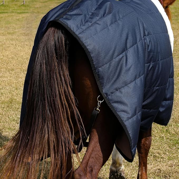 HOMBYS Heavy Duty Winter Horse Blanket,Waterproof Turnout Blanket with Flannel Backing,Super Warm Horse Blanket for Real Horse, 600D High Density Horse Sheet (75")
