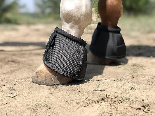 TGW RIDING 2520D Horse Bell Boots No-Turn Horse Bell Boots, Equine Ballistic Hoof Overreach Bell Boot, Pair