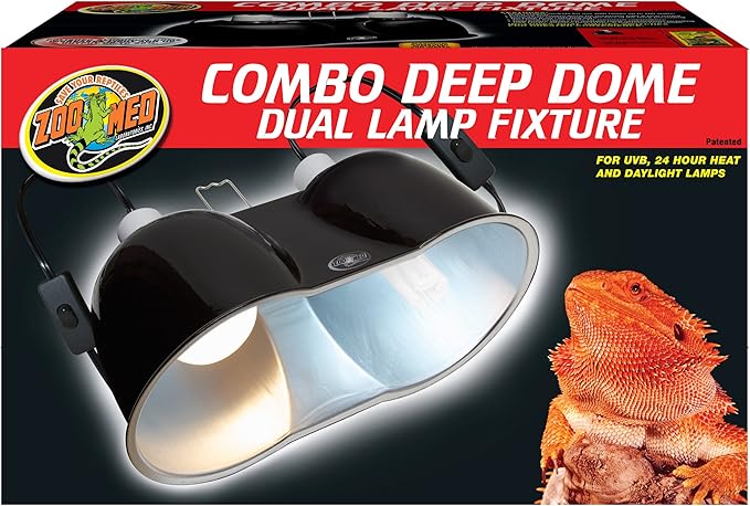Zoo Med Combo Deep Dome Dual Lamp Fixture