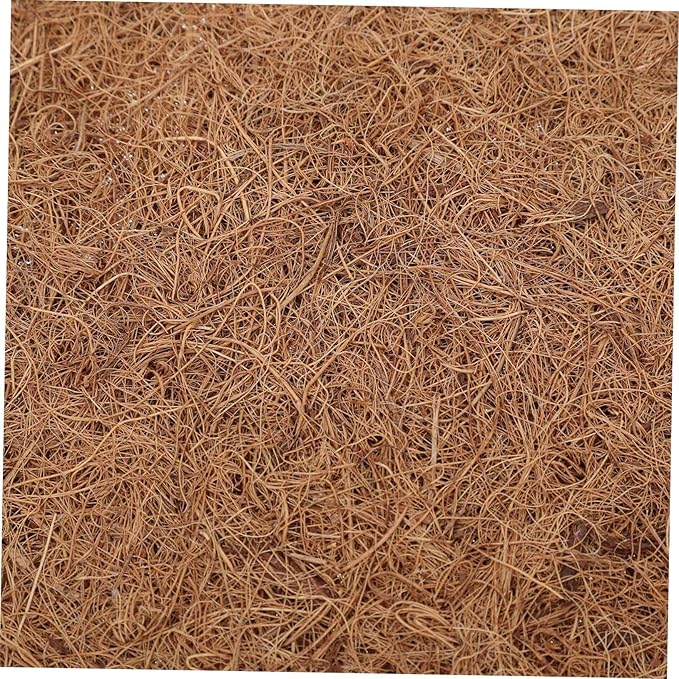 TOYANDONA 4pcs Natural Coconuts Fiber Reptile Mat Slip Resistant Bedding for Bearded Dragons Geckos Tortoises Safe Substrate for Terrariums Comfortable Habitat Flooring