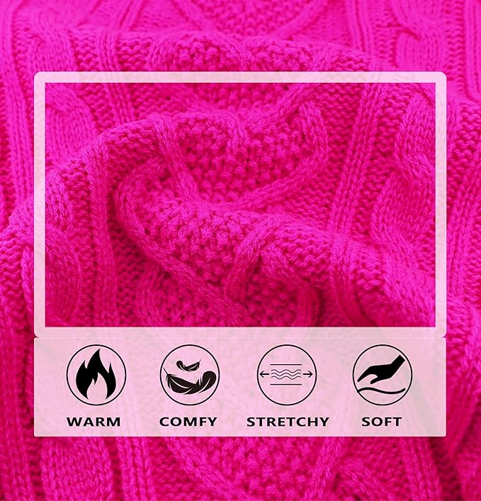 Dog Sweaters for Small Dogs Knit Small Dog Sweater Warm Winter Dog Clothes Girl Turtleneck Puppy Sweater Sleeveless Chihuahua Clothes for Cold Weather Solid Stretchy Pet Cat Outfit (Rose, S)