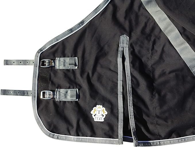 T TEKE Deluxe Horse Canvas Sheet for Snug and Clean in Stable, or as a Blanket Liner. (Size Range 51"-87" Including Mini Horse)