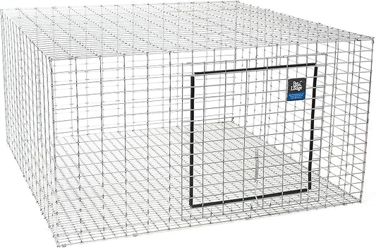 Pet Lodge® Wire Rabbit Hutch | Rust Resistant Galvanized Wire Mesh | Easy to Assemble Stackable Rabbit Cage | Made in USA | 24 X 24