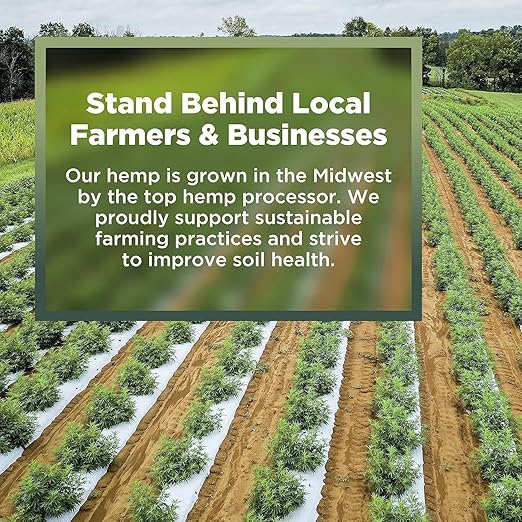 Garden Bed Organic Soil Conditioner - Hemp HURD Garden Mulch - Eco Friendly Potting Soil Aid - Moisture Retaining - Weed Suppressor - Perfect for Flowers & Vegetables - Grown in The US - 10 lbs.