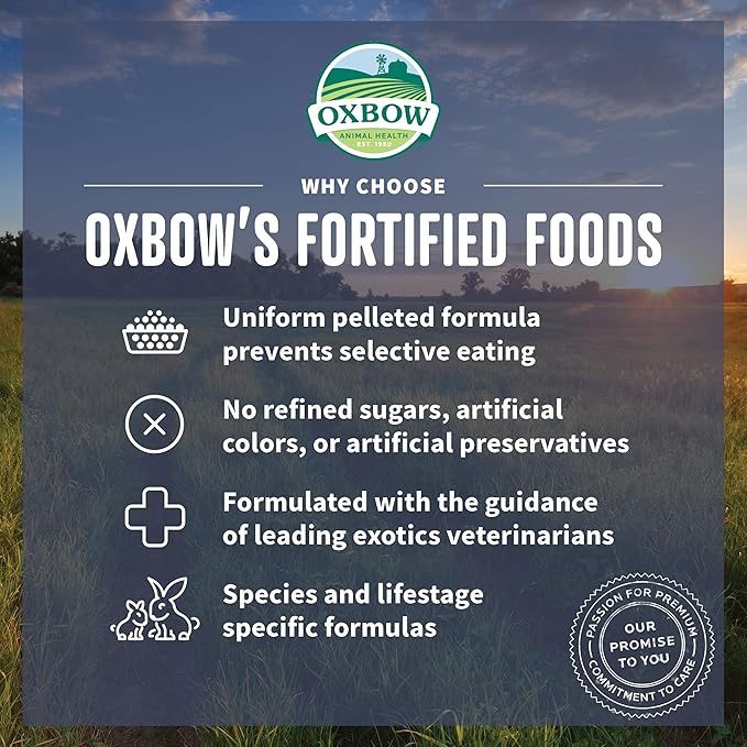 Oxbow Essentials Mouse & Young Rat Food, Pet Food for Rats & Mice, All-Natural Vitamin & Mineral Rich Formula, Veterinarian Recommended, Oxbow, Rodent Pellets, Made in USA, 25 lb. Bag