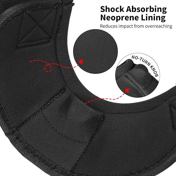 No Turn Bell Boots for Horses Ballistic Hoof Overreach Bell Boot Durable Shock Absorbing Hoof Protection (Black, Large)