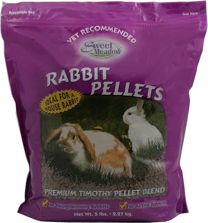 Small Animal Pkg Foods Rabbit - SMF Rabbit PELLETS 10 Timothy by Sweet Meadow Farm