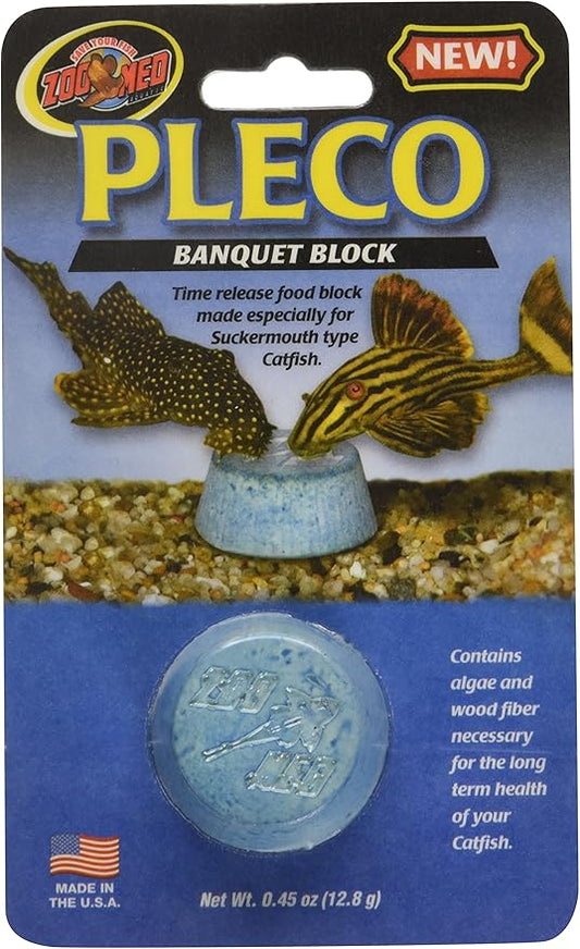 Zoo Med Laboratories AZMBB8 Pleco Banquet Block Black 0.45 Ounce (Pack of 1)