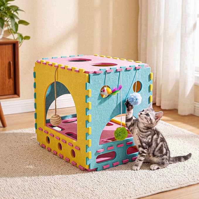 41 Pcs Interactive Cat Toys with Cat Puzzle Box, Cat Puzzle Toys, Kitten Toy - Image 5