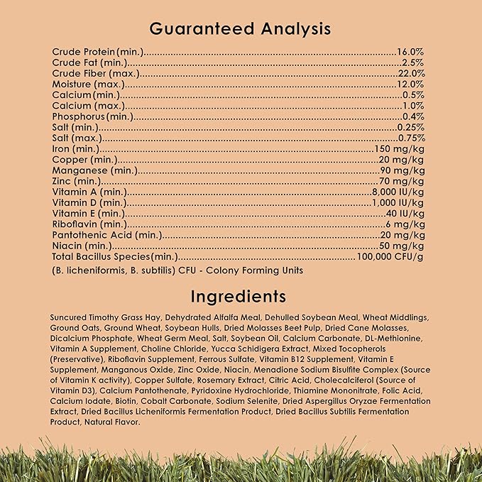Kaytee Chinchilla Food, Timothy Complete, 25lb