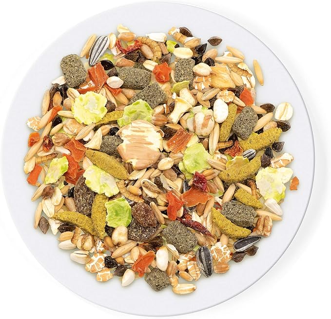 Witte Molen Pure Hamster Food Seed Mixture Mealworms, Sunflower Seeds, Puffed Rice, Grape Nuts, No Artificial Preservatives Dry Food, 1.7 lbs (2 Pack)