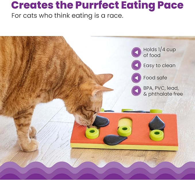 Catstages Nina Ottosson Melon Madness Puzzle & Play Cat Toy, 10.6" - Image 4