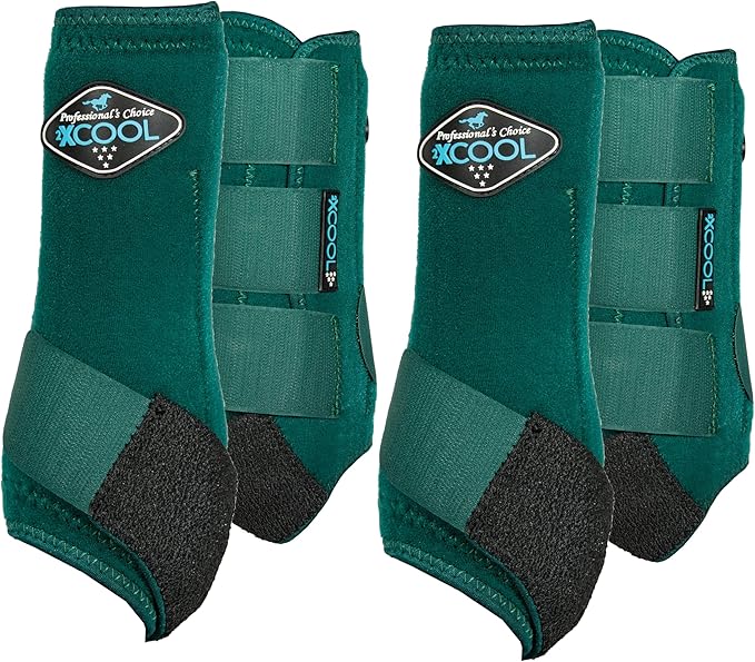 Professional's Choice 2XCOOL Sports Medicine Horse Boots | Protective & Breathable Design for Ultimate Comfort & Durability in Active Horses | Value 4 Pack