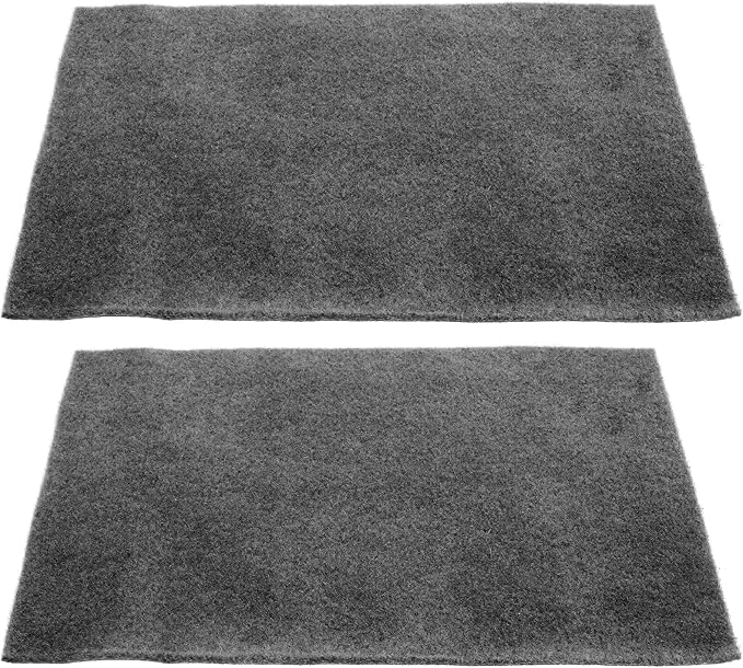 GANAZONO 2Pcs Absorbent Reptile Mat Grey Polyester Carpet for Tortoise Bedding Comfortable Habitat Accessory Easy to Clean Protective Carpet for Snake Lizard Turtle