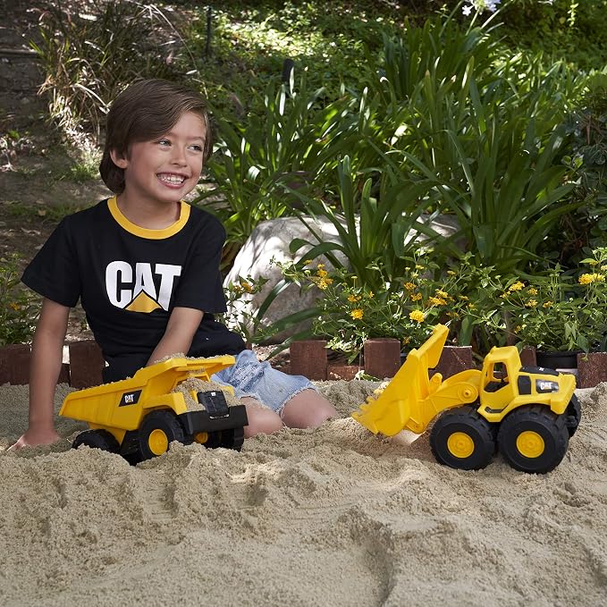 CAT Construction Toys, 2 Pack 10" Construction Fleet Toy Trucks with Articulated Parts, Fun and Durable for Indoor/Outdoor Use, Ages 2+ - Image 9
