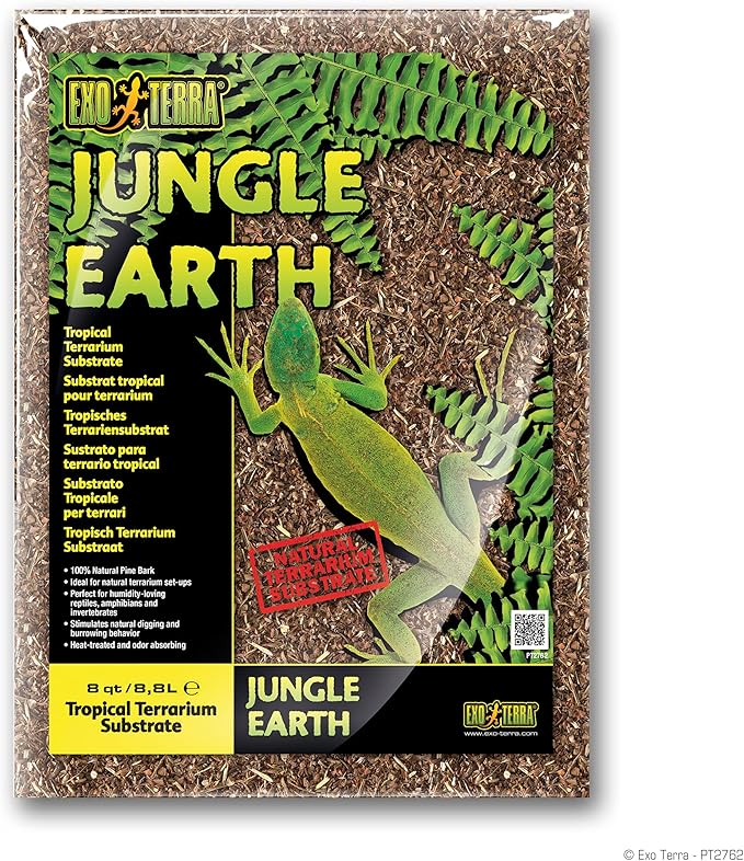 Exo Terra Jungle Earth, Tropical Terrarium Substrate, 8 Quarts, PT2762