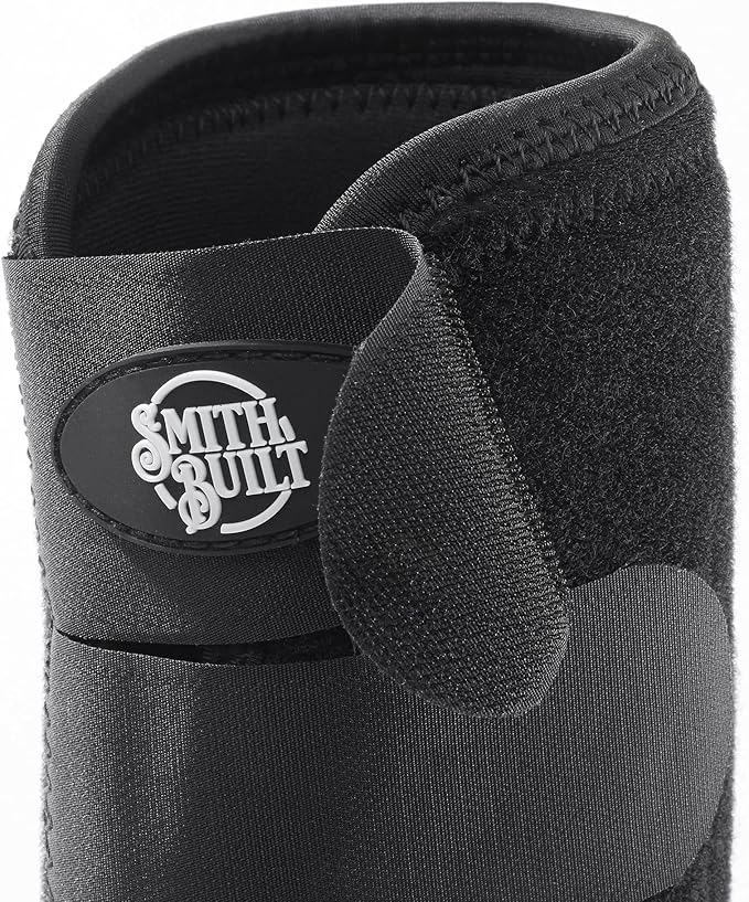 SmithBuilt Neoprene Athletic Front Boots for Horse, Medium - Pair of Equine Protective Sport Wraps