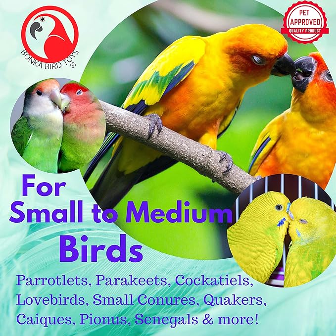 Bonka Bird Toys 1733 Medium Pineapple Toys Colorful Chew Wood Hanging Pulling Parrot Parrotlet Cockatoo African Grey Macaw