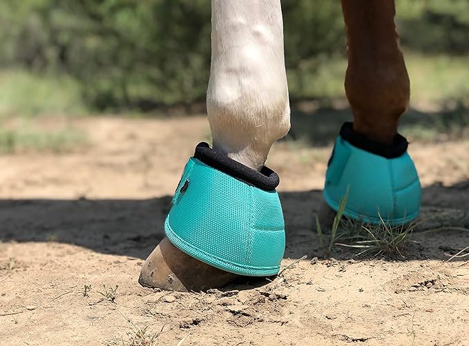 TGW RIDING 2520D Horse Bell Boots No-Turn Horse Bell Boots, Equine Ballistic Hoof Overreach Bell Boot, Pair