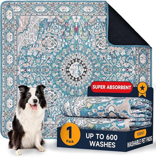 Washable Pee Pads for Dogs, Puppy Pads with Pheromones, 2026 Upgraded PuppyPad 72"x72" Waterproof Non-Slip Reusable Puppy Pad with Fast Absorbent,Leakproof Whelping Pads for Pet Housebreaking
