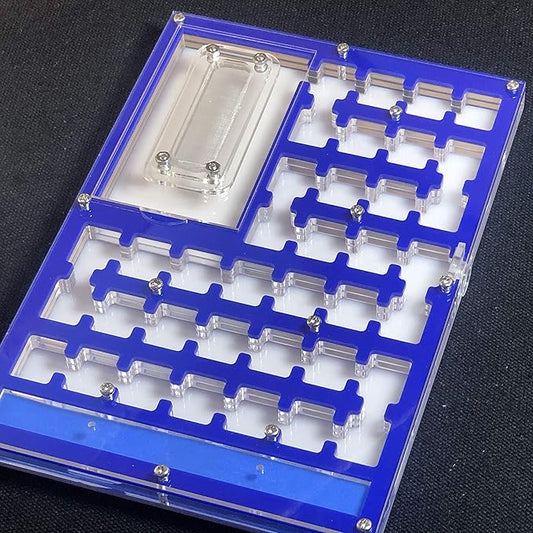 ANT Big Space Acrylic Farm Maze, Nest with Feeding Area and moisturing Zone House for Pet Anthill (Deepblue)