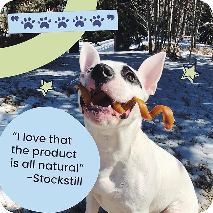 Pawstruck All-Natural 4" Bully Stick Rings for Dogs - Rawhide-Free, 100% Beef, Single Ingredient Dental Chew Bones - Fully Digestible, Low Odor - 10 Count - Packaging May Vary