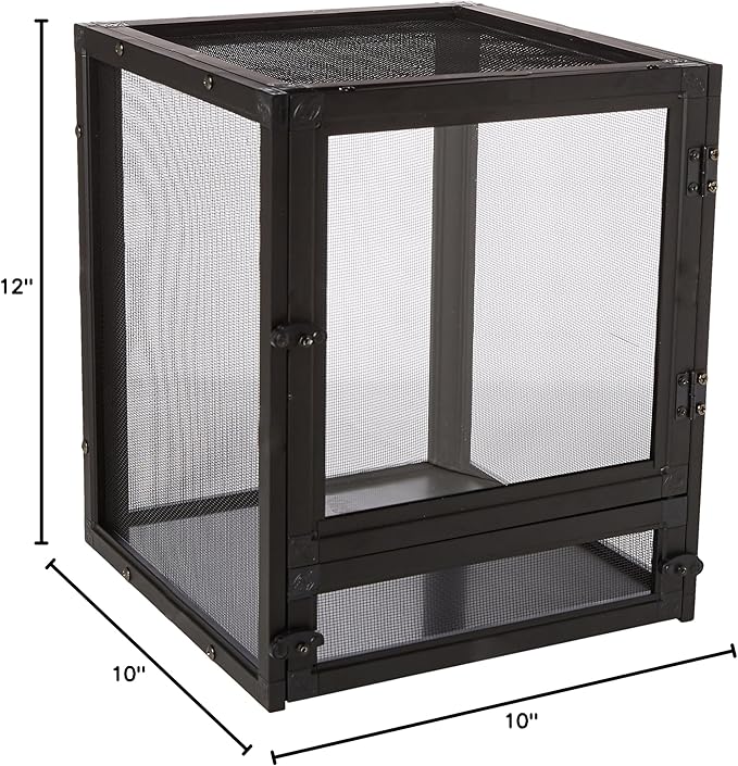 Zoo Med Labs Nano Breeze Alumuninum Screen Cage 10 x 10 x 12