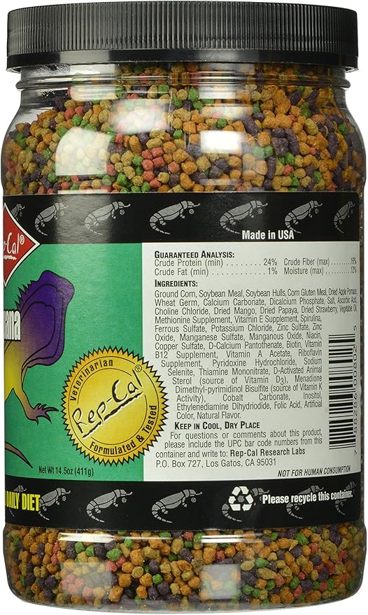 Rep-Cal Srp00802 Juvenile Iguana Food, 14.5-Ounce