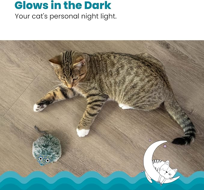 Catstages Nighttime Cuddle Plush Mouse Cat Toy with Catnip - Image 5