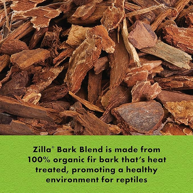 Zilla Reptile Terrarium Bedding Substrate Bark Blend, 24 Quart, 2 Count