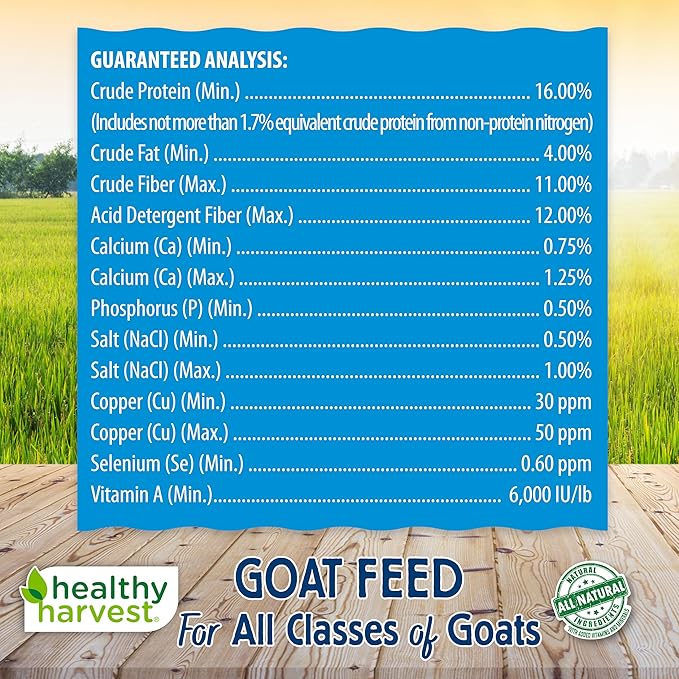 Healthy Harvest All Natural 16% Textured Goat Feed, 40 lb Bag