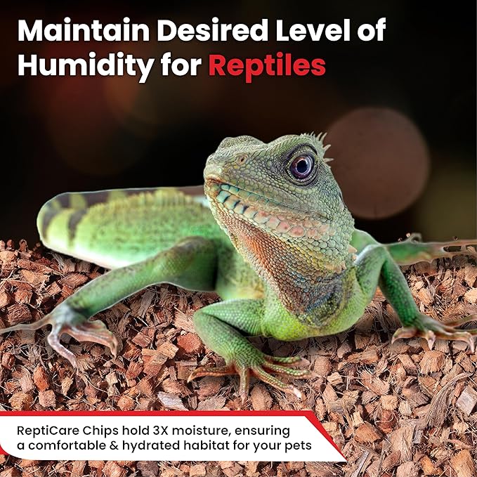 Gro-Med ReptiCare Compressed Coconut Chip Substrate for Reptiles 64 Quart Coco Husk Bedding Block for Ball Pythons, Snakes, Tortoises, Crested Geckos, Frogs, Hermit Crabs or Lizard Terrarium Tanks