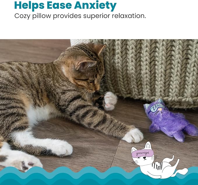 Catstages Purr Pillow Cat Toy ?€? Plush Cat Toy with Touch-Activated Purr for Calming Cats & Kittens - Image 4