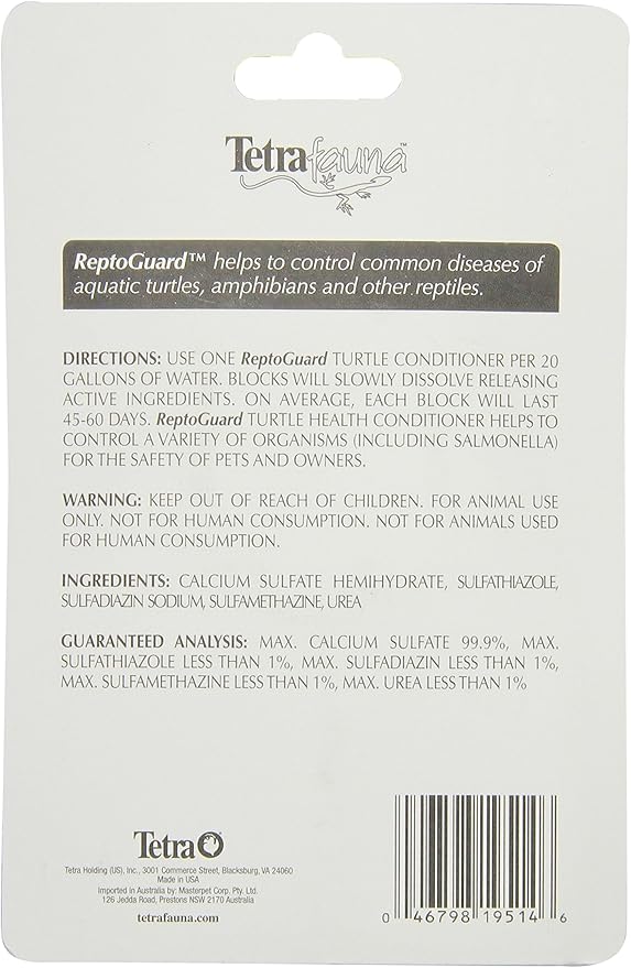 Tetra TetraFauna ReptoGuard Turtle Health Conditioner 3 Count, Slow-Release (19514) (Pack of 2)
