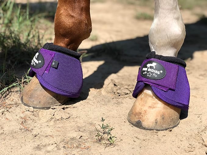 TGW RIDING 2520D Horse Bell Boots No-Turn Horse Bell Boots, Equine Ballistic Hoof Overreach Bell Boot, Pair