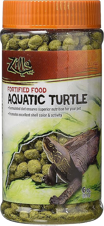 Zilla Aquatic Turtle Extruded Food Pellets 6 Ounces (Pack of 2)