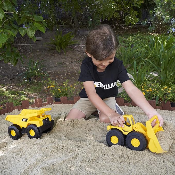 CAT Construction Toys, 2 Pack 10" Construction Fleet Toy Trucks with Articulated Parts, Fun and Durable for Indoor/Outdoor Use, Ages 2+ - Image 7