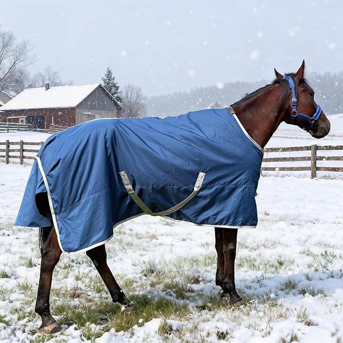 XUANNIAO Winter 1200D Premium Turnout Horse Blanket,Medium Weight Waterproof Blanket