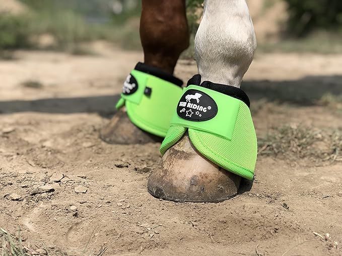 TGW RIDING 2520D Horse Bell Boots No-Turn Horse Bell Boots, Equine Ballistic Hoof Overreach Bell Boot, Pair