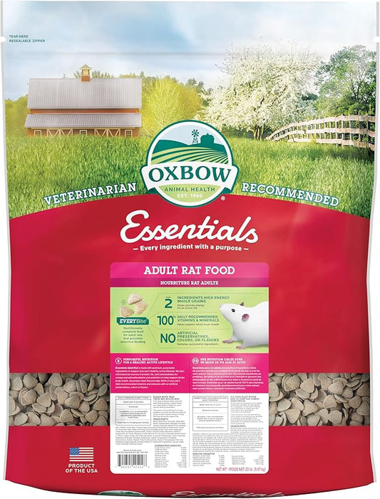 Oxbow Essentials Adult Rat Food - All Natural Adult Rat Food - 20 lb.