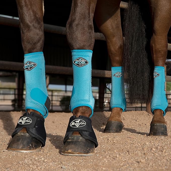 Professional's Choice 2XCOOL Sports Medicine Horse Boots | Protective & Breathable Design for Ultimate Comfort & Durability in Active Horses | Value 4 Pack