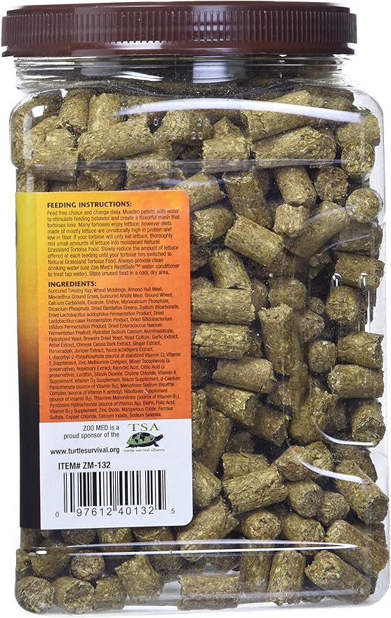 Zoo Med Natural Tortoise Food, 35-Ounce, Grassland