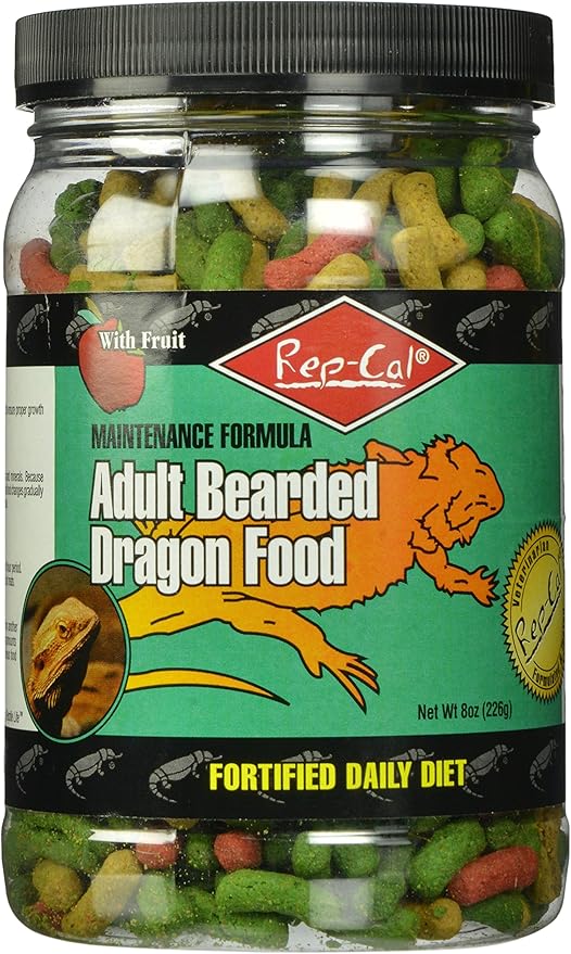Rep-Cal Srp00815 Adult Bearded Dragon Pet Food, 8-Ounce