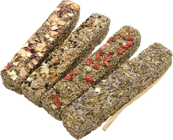 Rosewood Naturals Small Animal Treats Four Seasons Grain-Free XXL Sticks for Rabbit Owners, Small Breeds, 0.45kg, 450g, Strawberry, Elderberry, Pumpkin, Apple