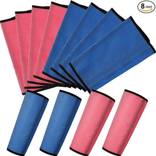 Jexine Set of 8 Mesh Fly Boots for Horse Loose Fitting Non Slip Breathable Horse Fly Leggings Protective Reduces Stress Leg Fatigue Wraps for Preventing Flies Mosquitoes Bite