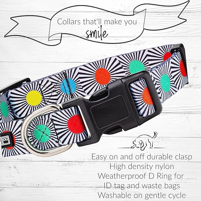 Lucky Love Dog - Adjustable Dog Collar with Easy Click Buckle for Small Dogs, Durable, & Comfortable for Male & Female Dogs, Pet Collar for Puppies & Adult Dogs - SOCO, Small